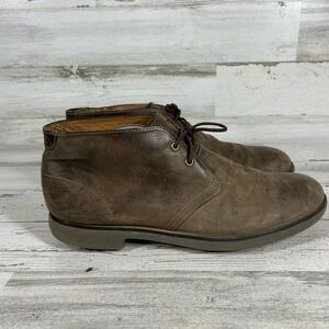 Clarks Mens Leather Lace Up Round Toe Desert Chukka Ankle Boots‎ Brown Size 12